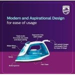 Philips Steam Iron DST0820/20 (World no. 1 Ironing Brand) Powerful 15 gm/min Steam Output with Spray, Multilayer Coated Non stick Soleplate with 1250 W quick Heat up
