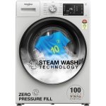 Whirlpool 8 Kg 5 Star Inverter Front Load Fully Automatic Washing Machine with In-Built Heater (XS8014BYW52E, Crystal White, 100+ Tough Stains, Steam Technology, 6th Sense Soft Move)