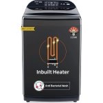 Voltas Beko, A Tata Product 10 Kg 5 Star Fully-Automatic Top Loading Washing Machine (WTL1006UEAH/OBS3060, Dark Grey, Inbuilt Heater)