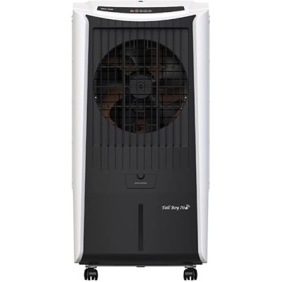 Kenstar Tall Boy HC 70 RE Desert Air Cooler for Home - Honeycomb Cooling Pads, Humidity Control (70L, 170 Watts) BLACK & WHITE