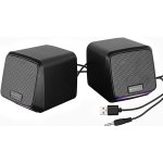 ZEBRONICS Igloo 1, 2.0 USB Computer Speakers, 8 Watts, Multicolor LED, USB Powered, AUX, Volume Control Pod for PC, Laptops, Desktop