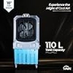 Havai Mighty 18" Air Cooler | 18 Inch Blade | 110L Tank Capacity | 210W Power | 600 Sqft Coverage | Auto Swing | Thick Back Honeycomb | Clockwise | Lockable Wheels