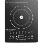 Longway Touchcook IC 2000 Watt Induction Cooktop with Auto Shut-Off & Over-Heat Protection | 1-Year Warranty | (Black, Touch Button)