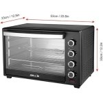 IBELL EO40LGDLX Electric Oven Toaster Grill OTG with Convection & Motorized Rotisserie, 1800 Watt, 5 Heating Modes, Illuminated Chamber (Black, 40 L)