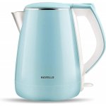 Havells Aqua Plus Electric Kettle 1.2 Litre, 1250 Watt | 304 Stainless Steel Inner Body | Cool Touch Body | Auto Shut-Off |Wider Mouth| 2 Year Warranty (Blue)
