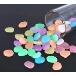 SATYAM KRAFT 100 Pcs Luminous Radium Stone Glow-in-The-Dark Vase Filler Pebbles for Home, Living Room, Garden, Aquarium, Fish Tank & Night Decoration (Multicolor)
