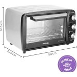 Borosil 16L 1350W Prima Pro Oven Toaster Griller | Grill, Bake, Toast, Reheat, Barbeque | Adjustable Temperature Control, Auto Shut Off | Pizza Oven, Cake Oven for Baking | 2 years Warranty