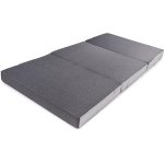 Wakefit HR Foam Mattress|5 Years Warranty|Foldable Mattress,Flexagon Trifold Pro,Folding Mattress Single Bed,4-Inch Bed Mattress,Mattress With Removable Cover (72X36X4 Inches,Medium Firm,Grey)