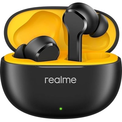 realme Buds T110 Bluetooth Truly Wireless in Ear Earbuds with mic, AI ENC for Calls, Google Fast Pair, 38 Hours Total Playback with Fast Charging and Low Latency Gaming Mode (Punk Black)