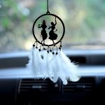 Latot Car Hanging Accessories: Radha Krishna Spiritual Acrylic Decor for Car, Home and Office Desk Décor Accessories(Lord Radha Krishna) Good Luck Interior Decoration
