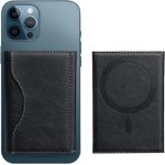 ClickCase Unisex Adult Tri-Fold Magsafe Wallet, Minimalist Iphone Wallet With Stand, Magnetic Closure Wallet For Iphone 16/15/14/13/12 Series, Card Holder, Magsafe Accessories, Vegan Leather (Black)