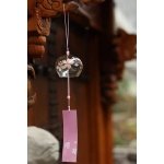 Geekmonkey Edo Japanese Wind Chimes|Wind Bells Cherry Blossom Wind Chimes Handmade Stained Glass Bells - Creative Home Accessories Gifts