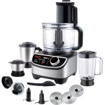 INALSA food processor for kitchen with Mixer Grinder Juicer|1200 Watt Copper Motor|3 Jars|2.5 L Processing Jar|Chopping & Kneading Blade|Centrifugal/Citrus Juicer|Shredding|Slicing-INOX 1200