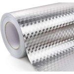 UCRAVO 2 m Aluminium Foil Stickers, Oil Proof, Kitchen Backsplash Wallpaper Self-Adhesive Wall Sticker Anti-Mold and Heat Resistant for Walls Cabinets Drawers and Shelves