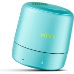 Mivi Play Bluetooth Speakers Wireless with 12 Hours Playtime. Wireless Speaker Made in India with Exceptional Sound Quality, Portable and Built in Mic-Turquoise