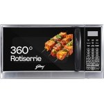 Godrej 30 L Convection Microwave Oven With Rotisserie, Stainless Steel Cavity, Dual Grill Technology and 375 Instacook Menus (GME 530 CR1 SZ, Black)