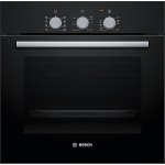 Bosch 66 L Series 2 built-in oven with 3D hot air 60 x 60 cm (HBF031BA0I, Black)