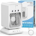 HIFRESH Mini Cooler with 90° Rotate, 4H Timer, 3-Level Mist, 300ml Ice Chamber, USB Operated Mini Air Cooler for Room Cooling, 3 Speeds Strong Airflow, Personal Cooling Fan for Home, Kitchen, Office
