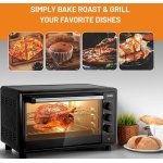 Glen Multi-Function OTG for Kitchen 25 Litre, 1700W, Oven Toaster Griller with 6 Heating Modes, Rotisserie, Convection Fan, Temperature Control, Bake, Grill & Toast, Oven for Baking -Black (SA5025RC)