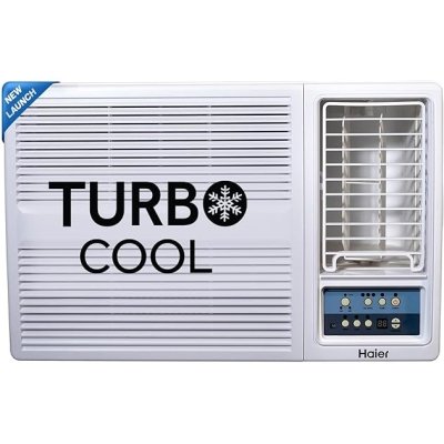 Haier 1.5 Ton 3 Star Fix Speed Side Flow Window AC (Copper, Turbo Mode, Anti Bacterial Filter, Cools at 54°C Temp, Long Air Throw - HWU18F-AOW3BN-FS)