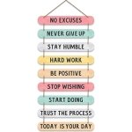 Artvibes Decorative Motivational Quotes Printed Mdf Wooden Wall Hanging | Living Room | Home Decor Items| Gifts | Wall Art For Hall | Modern Wall Decoration Accessories for Home Decoration (WH_9301N)