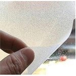 AGOG Bedroom Privacy Window PVC Sticker Frosted Glass Film Waterproof Vinyl Sheets Privacy Frosting Static Cling Sticker Window Film for Front Door, Bathroom, Sidelight (White)
