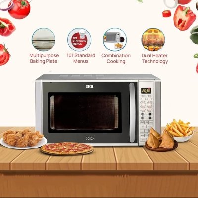 IFB 30 L Convection Microwave Oven (30SC4, Metallic Silver), STANDARD