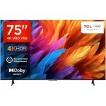 TCL 189 cm (75 inches) Metallic Bezel-Less Series 4K Ultra HD Smart LED Google TV 75V6B (Black)