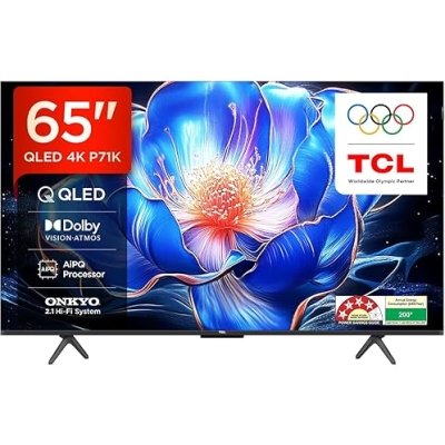 TCL 165 cm (65 inches) 4K Ultra HD Smart QLED Google TV 65P71K