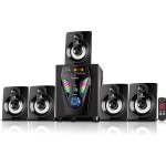 TRONICA FD-101 35W 5.1 Channel Bluetooth Home Theater System With Remote, FM, USB, AUX, LED, TV Support, Hi-Bass Woofer for Music Party