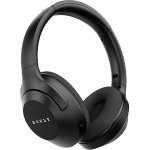 Boult Newly Launched Flex On Ear Bluetooth Headphones with 80H Playtime, 40mm Bass Drivers, Zen™ ENC Mic, Type-C Fast Charging, Bluetooth 5.4, AUX Option, 60ms Low Latency, IPX5 (Jet Black)