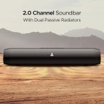 Boat Aavante Bar Groove Bluetooth 2.0 Channel Soundbar with 16 W RMS Output, Multiple Connectivity Modes, Up to 6 hrs Playtime, Bluetooth v5.0 & USB Type-C Port(Premium Black)