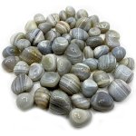 Schmick 1 Kg Natural Banded Pebbles Stones for Plants Pots, Fish Tank Aquarium, Decoration, Table and Home Decor, Vase Fillers (1 Kg, Natural Banded)