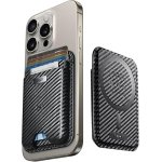 ESR for MagSafe Wallet with Find My, 5-Card Holder, Strong Magnetic Attachment for iPhone, Compatible Tracker, for iPhone 16/15/14/13/12 Series (Not for 13/12 Mini), Black Carbon Fiber