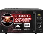 LG 28 L Charcoal Convection Healthy Microwave Compact Oven(Mj2887Bium, Black, Healthy Heart Recipes, Diet Fry,Pasteurized Milk, 360°Motorised Rotisserie & 10 Yrs Warranty-Charcoal Heater, Ebony Regal)