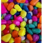 STONE HUB Multicolor Pebble Stones for Decoration, Plants Pots, Fish Tank Aquarium, Table, Vase Fillers, Home Decor 1 Kg (1 Kg)
