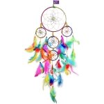 Asian Hobby Crafts Dream Catcher Wall Hanging for Wall Decor, Home Decoration, Bedroom and Living Room, Positive Energy, and Protection from Nightmares (Circus,55X15cm)