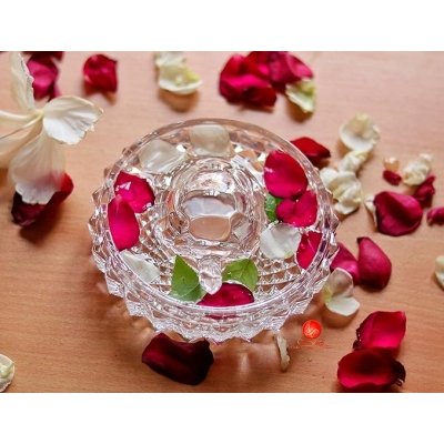 SAUDEEP INDIA Vastu Feng Shui Crystal Turtle Tortoise with Plate for Good Luck Feng Shui Tortoise Turtle (Regular Quality)