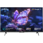 Infinix 32GH3Q 80 cm (32 inch) QLED HD Ready Smart Google TV 2025 Edition with Bezel-less Design| EPIC Engine| Google Assistant| Built-in Chromecast| Google Home App compatibility| Dual-Band WiFi| (32GH3Q)